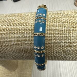 Sequin Nordstrom Colorful Mid-Thin Gold Tone Enamel Hinge Bangle $29 NWOT #105